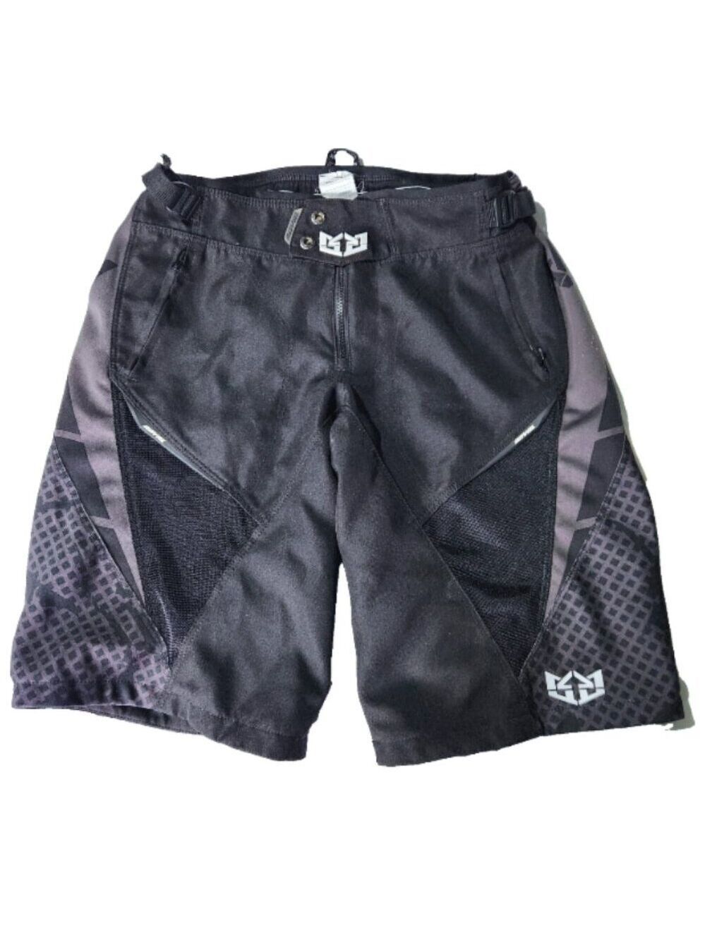 Royal Racing Stealth MTB Mountain Bike Shorts Mens Large Black Enduro Downhill